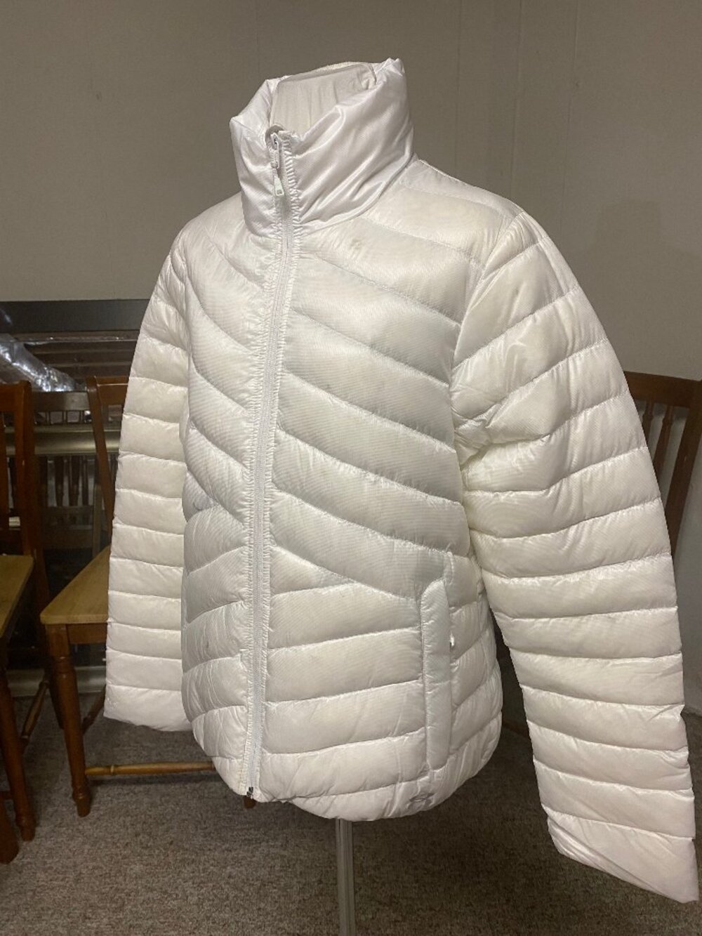 Under Armour down jacket, women's size Large, white
